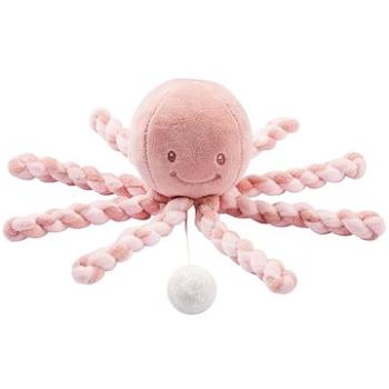 Nattou Prvá hrajúca hračka pre bábätká chobotnička PIU PIU Lapidou old pink/light pink 0 mes.+ (5414673877596)