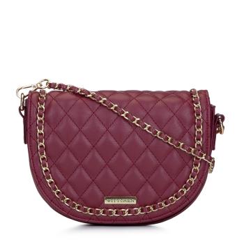 Dámska prešívaná crossbody kabelka Wittchen s chlopňou a retiazkou 93-4Y-216-2