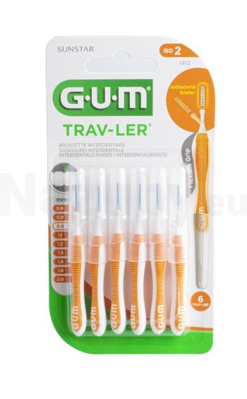 GUM Trav-Ler mezizubné kefky 0,9 mm oranžové 6 ks