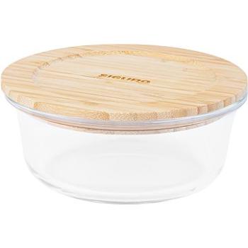 Siguro Dóza na potraviny Glass Seal Bamboo 0,6 l, 6,5 × 15 × 15 cm (SGR-FO-G306BB)