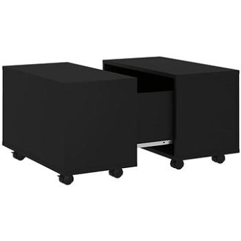 SHUMEE Konferenčný stolík čierny 60 × 60 × 38 cm drevotrieska, 806859