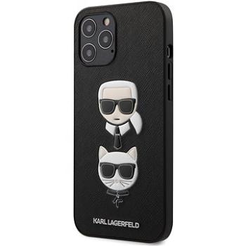 Karl Lagerfeld Saffiano K&C Heads pre Apple iPhone 12 Pro Max Black (3700740482407)