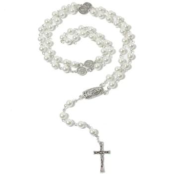 Náhrdelník Pearl Cross Biela KP29865