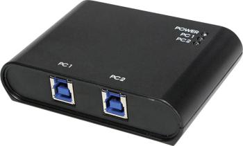 LogiLink UA0216 2 porty USB 3.0 prepínač čierna