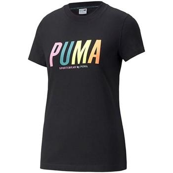 Puma  Tričká s krátkym rukávom Swxp Graphic  Čierna