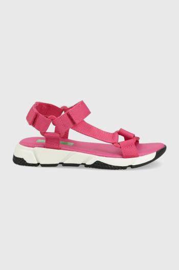 Detské sandále United Colors of Benetton ružová farba