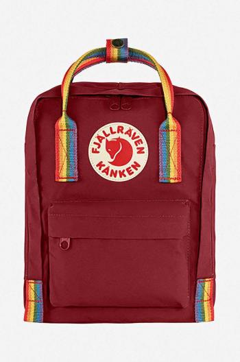 Batoh Fjallraven Kånken Rainbow Mini F23621.326.907-326, červená farba, malý, hladký