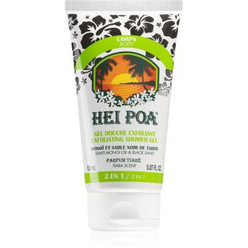 Hei Poa Tahiti Monoi Oil Black Sand sprchový peeling 150 ml