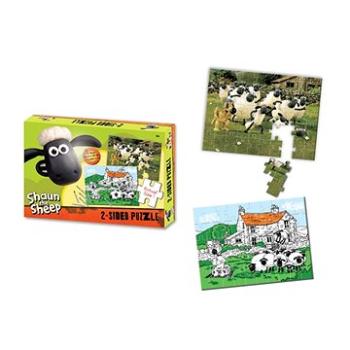 Shaun the Sheep – Obojstranné puzzle s pastelkami 50 ks (4897029961834)