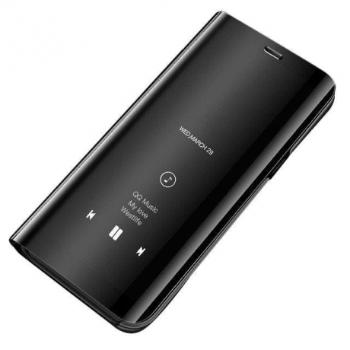 MG Clear View knižkové puzdro na Samsung Galaxy S10 Lite, čierne