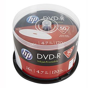 HP DVD-R, Printable, DME00025WIP-3, 4.7GB, 16x, spindle, 50-pack, 12cm, pre archiváciu dať