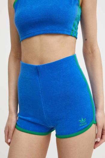 Šortky adidas Originals Short Shrts dámske, jednofarebné, vysoký pás, JG8059