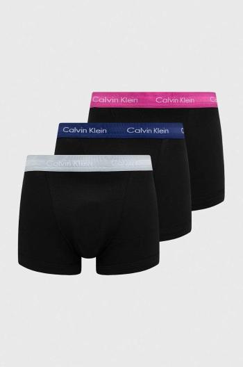 Boxerky Calvin Klein Underwear 3-pak pánske, čierna farba