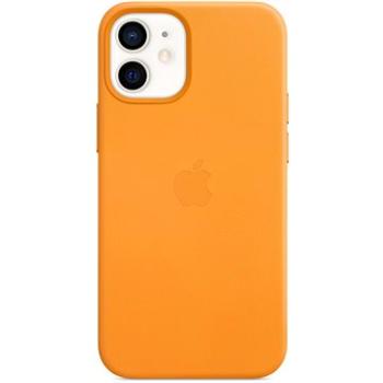 Apple iPhone 12 Mini Kožený kryt s MagSafe nechtíkovo oranžový (MHK63ZM/A)