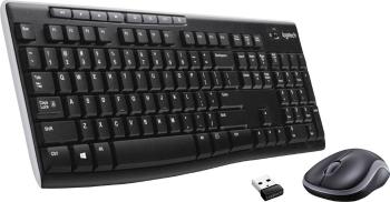 Logitech MK270 Wireless Combo bezdrôtový Sada klávesnica a myše  nemecká, QWERTZ, Windows® čierna