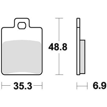 Braking brzdové doštičky (semi-metalická zmes SM1) (2 ks) M501 – 157 (M501-157)