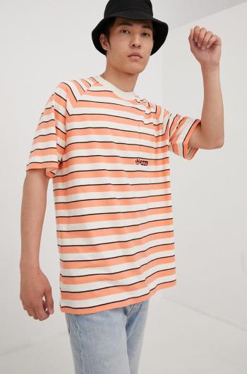 Bavlnené tričko adidas Originals HT1663 oranžová farba, s nášivkou