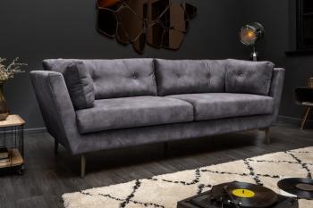 LuxD Dizajnová sedačka Billy 220 cm sivý zamat