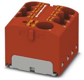 Phoenix Contact PTFIX 10/6X4 RD 3273860 blok rozvádzača Pólov: 7 0.2 mm² 6 mm² červená 8 ks
