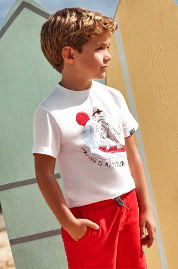 Detská bavlnená súprava Mayoral červená farba