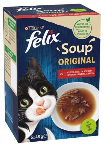 FELIX Soup 8(6x48g) polievky s hovädzím, kuraťom a jahňacím