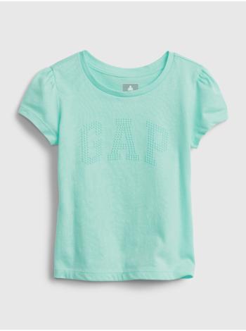 Detské tričko GAP Logo organic cotton t-shirt Modrá