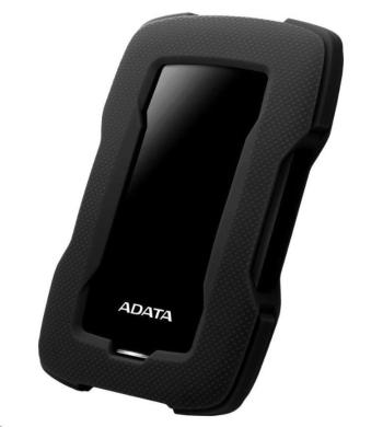 ADATA Externý HDD 2TB 2,5" USB 3.1 HD330, BLACK COLOR BOX, čierny (gumový, nárazu odolný)