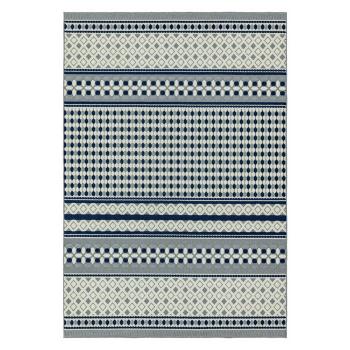 Modro-biely koberec Asiatic Carpets Antibes Geometric, 200 x 290 cm