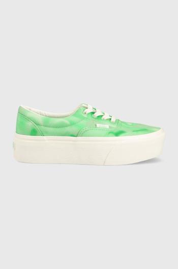 Tenisky Vans Era dámske, zelená farba, VN0A5JLZGRN1