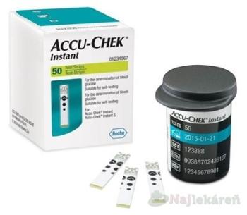 ACCU-CHEK Instant 50 testovacie prúžky do glukomera 50ks