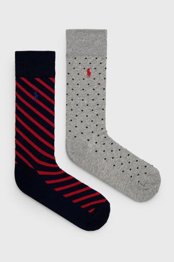 Ponožky Polo Ralph Lauren pánske, šedá farba