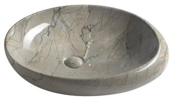 SAPHO - DALMA keramické umývadlo 68x16,5x44 cm, grigio MM313