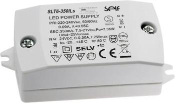Self Electronics SLT6-350ILS LED driver  konštantné napätie, konštantný prúd 7.94 W, 7.31 W 350 mA 7.5, 24.0 - 21.0, 24.
