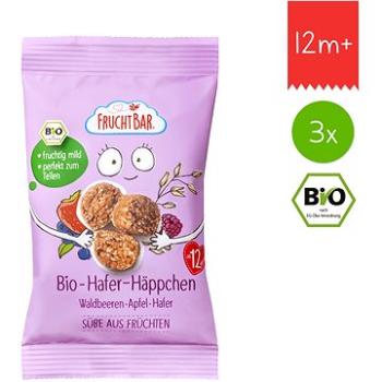 FruchtBar BIO ovsené kúsky s jablkom a lesné plody 3× 40 g (8594205750218)