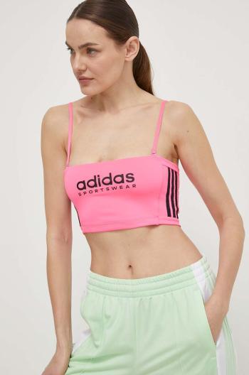 Top adidas TIRO dámske, ružová farba, IS0730