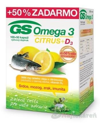 GS Omega 3 Citrus 100 + 50 kapsúl