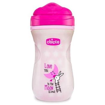 Chicco hrnček Shiny termo floureskujúci s tvrdým náustkom 200 ml, ružový, 14 mes.+ (8058664121502)