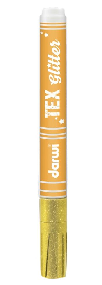 DARWI TEX GLITTER - Glitrové fixky na textil 6 ml karmínová červená 140013420