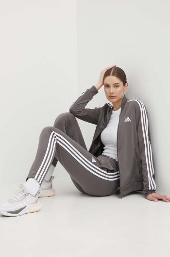 Tepláková súprava adidas dámska, hnedá farba, IS0855