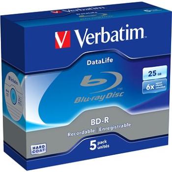Verbatim BD-R DataLife 25 GB 6x, 5ks (43836)