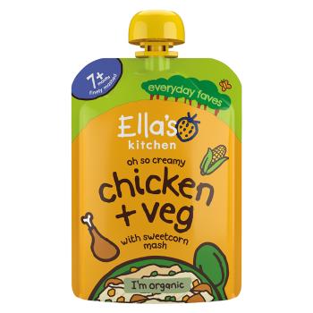 ELLA'S KITCHEN Kuriatko s kukuričnou kašou BIO 130 g