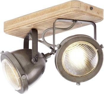 Brilliant Carmen Wood 72029/84 stropná lampa LED  GU10  50 W drevo, nerezová oceľ kartáčovaná