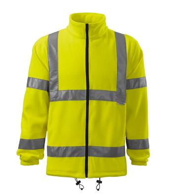 MALFINI Reflexná fleecová bunda HV Fleece Jacket - Reflexná žltá | XXL