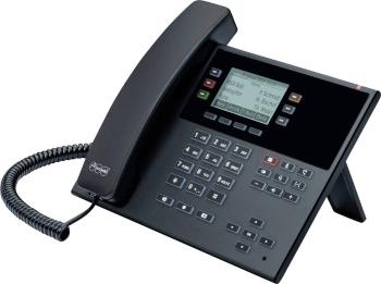 Auerswald COMfortel D-110 šnúrový telefón, VoIP handsfree, konektor na slúchadlá, optická signalizácia hovoru, PoE grafi