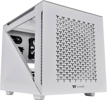 Thermaltake Divider 200 TG Air Snow micro tower PC skrinka biela 2 predinštalované ventilátory, bočné okno, prachový fil