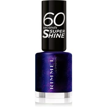 Rimmel 60 Seconds Super Shine lak na nechty odtieň 563 Midnight Rush 8 ml