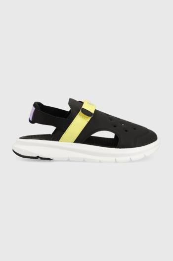 Detské sandále Puma Evolve Sandal Spongebob AC PS čierna farba