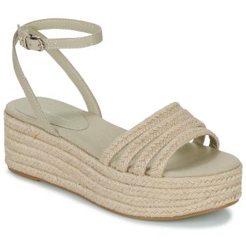 Tommy Hilfiger  ESSENTIAL BASIC FLATFORM SANDAL  Sandále Béžová