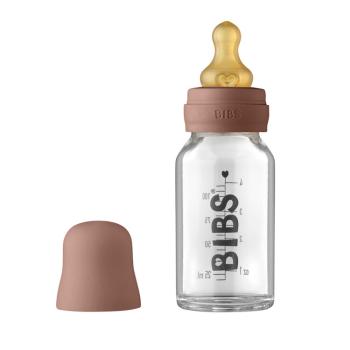 BIBS Fľaša Baby Bottle sklenená 110 ml, Woodchuck