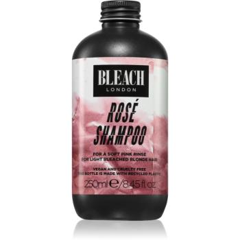 Bleach London Rosé Road Rosé tónovací šampón pre blond vlasy 250 ml